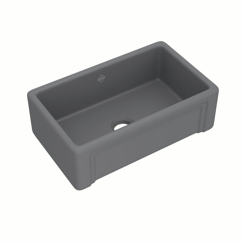Shaws RC3017 30" Egerton Casement Edge Exterior Single Bowl Farmhouse Apron Front Fireclay Kitchen Sink