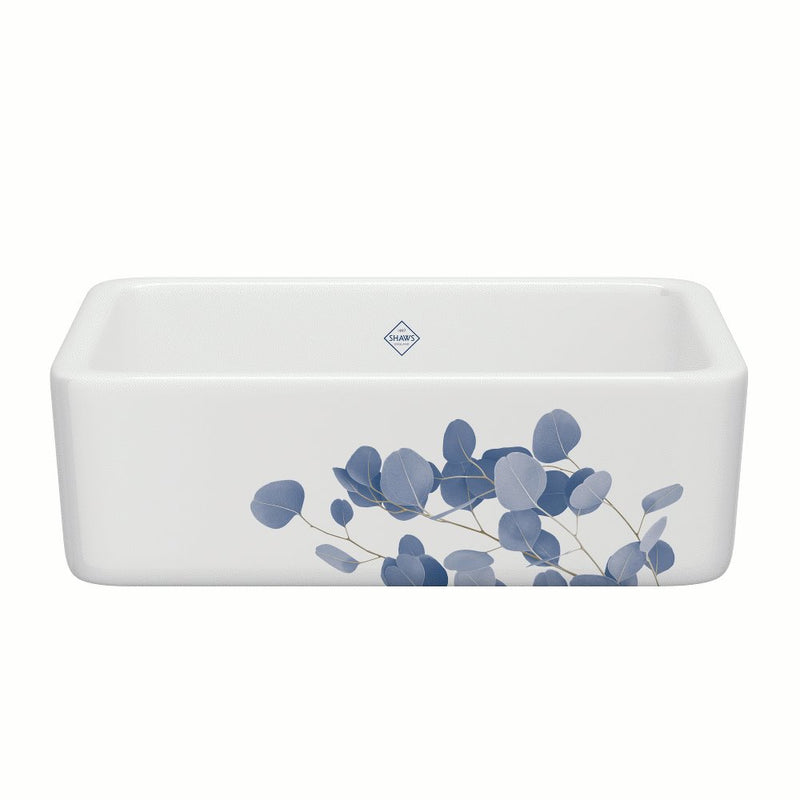 Shaws RC3018 30" Lancaster Single Bowl Farmhouse Apron Front Fireclay Kitchen Sink