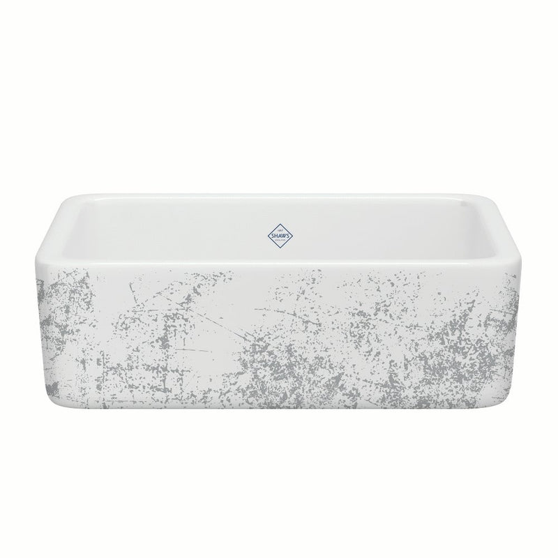 Shaws RC3018 30" Lancaster Single Bowl Farmhouse Apron Front Fireclay Kitchen Sink