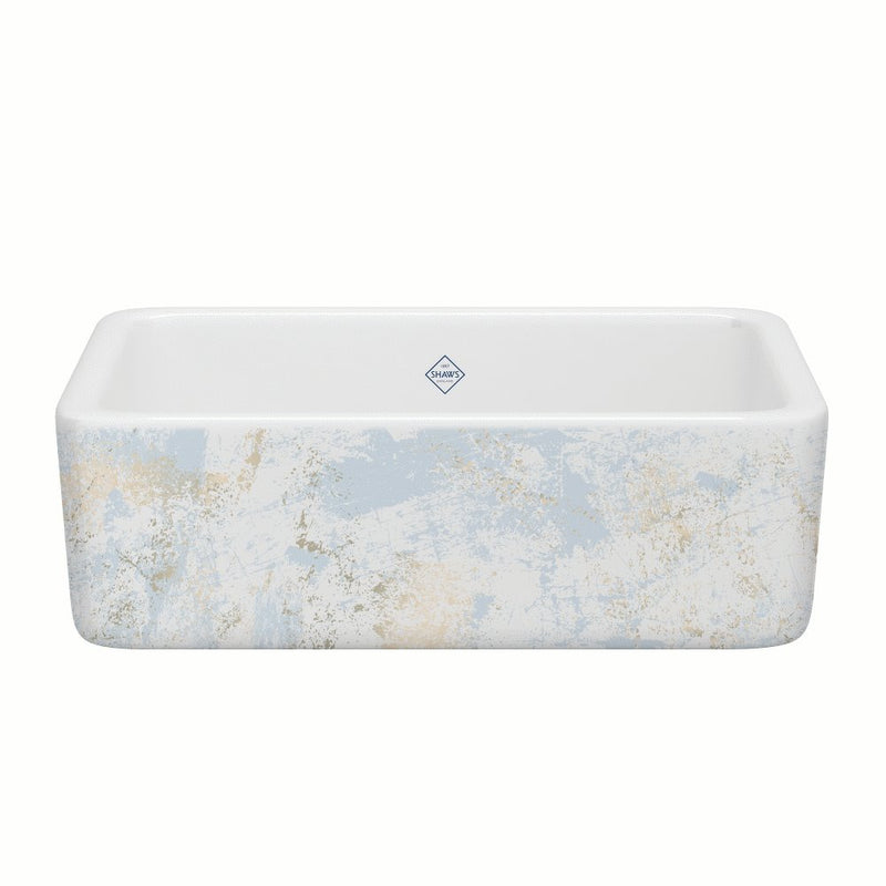 Shaws RC3018 30" Lancaster Single Bowl Farmhouse Apron Front Fireclay Kitchen Sink