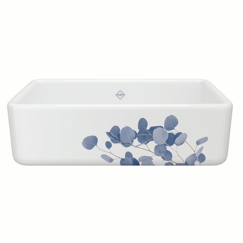 Shaws RC3318 33" Lancaster Single Bowl Farmhouse Apron Front Fireclay Kitchen Sink