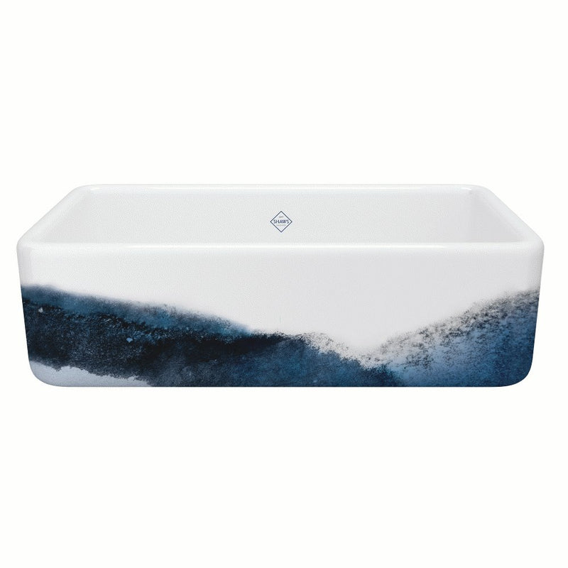 Shaws RC3318 33" Lancaster Single Bowl Farmhouse Apron Front Fireclay Kitchen Sink