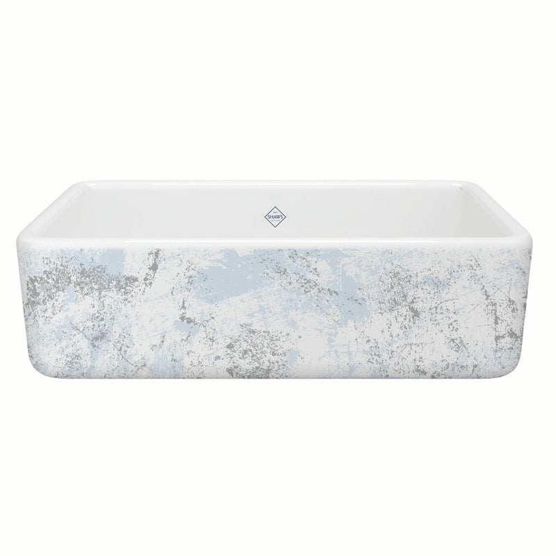 Shaws RC3318 33" Lancaster Single Bowl Farmhouse Apron Front Fireclay Kitchen Sink