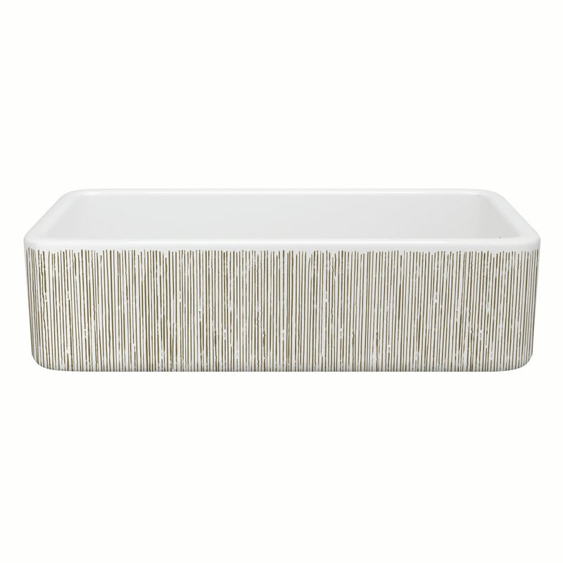 Shaws RC3618 36" Lancaster Single Bowl Farmhouse Apron Front Fireclay Kitchen Sink