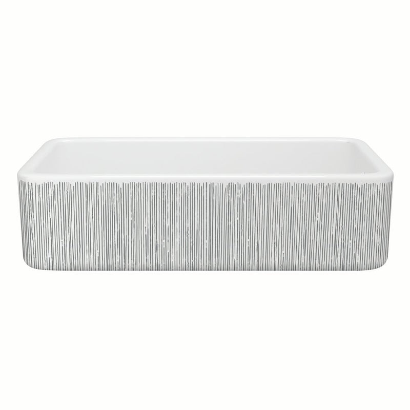 Shaws RC3618 36" Lancaster Single Bowl Farmhouse Apron Front Fireclay Kitchen Sink