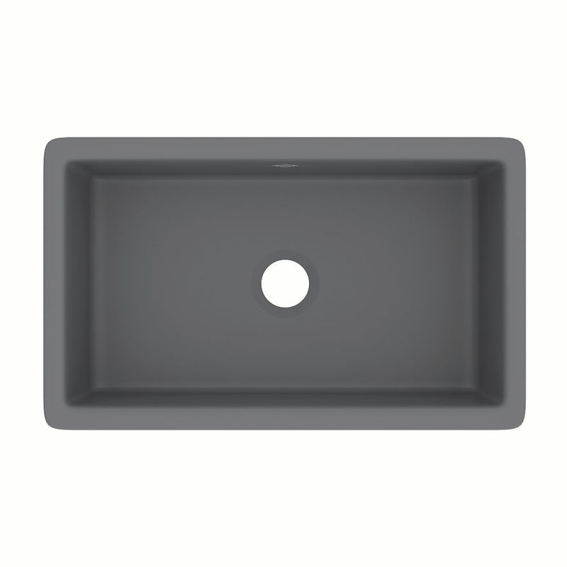Shaws UM3018 30" Shaker Single Bowl Undermount Fireclay Kitchen Sink