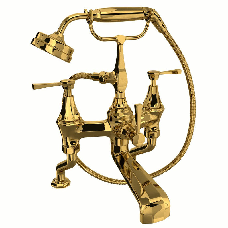 Perrin & Rowe Deco™ Exposed Deck Mount Tub Filler