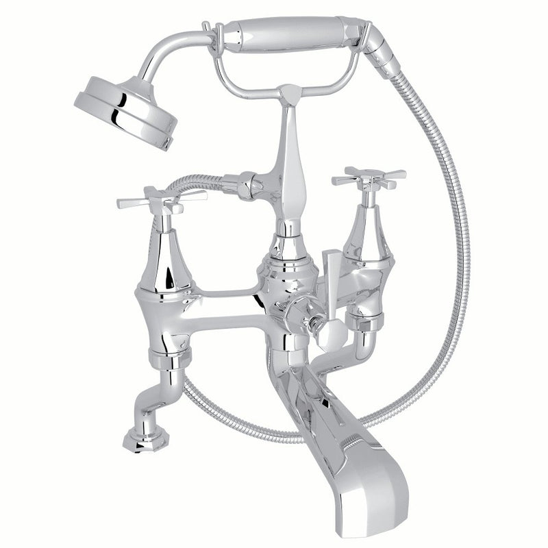 Perrin & Rowe Deco™ Exposed Deck Mount Tub Filler