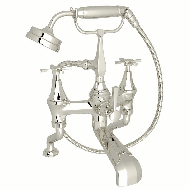 Perrin & Rowe Deco™ Exposed Deck Mount Tub Filler