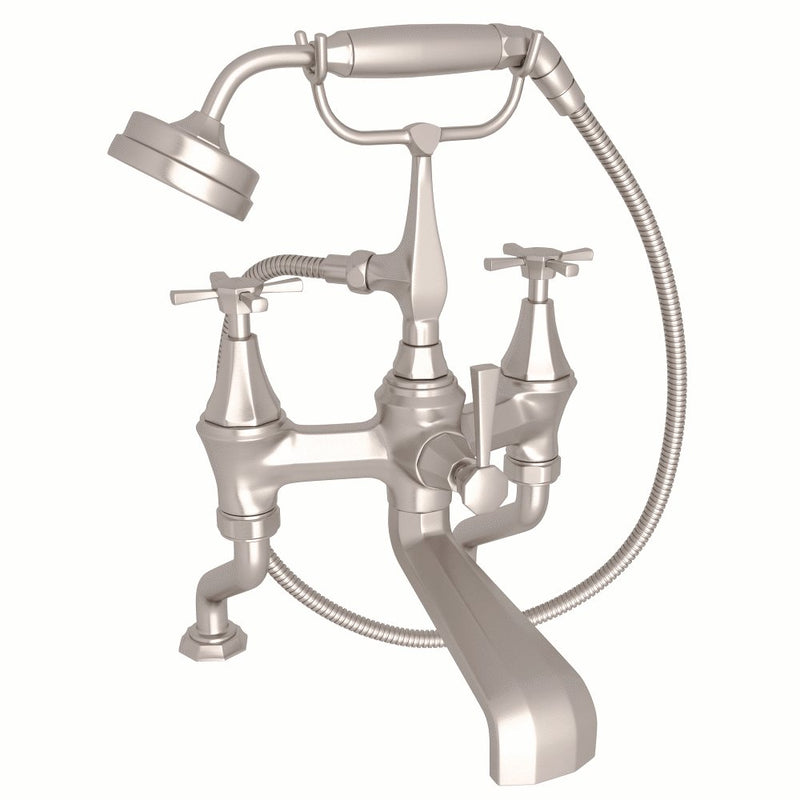 Perrin & Rowe Deco™ Exposed Deck Mount Tub Filler