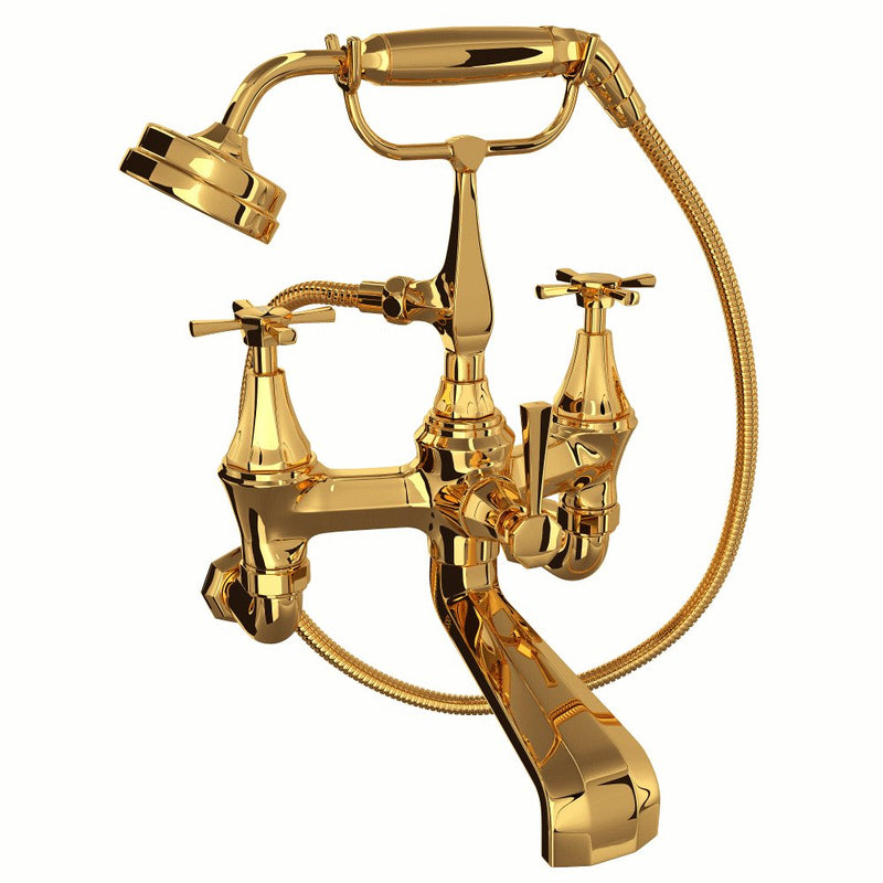 Perrin & Rowe Deco™ Exposed Wall Mount Tub Filler