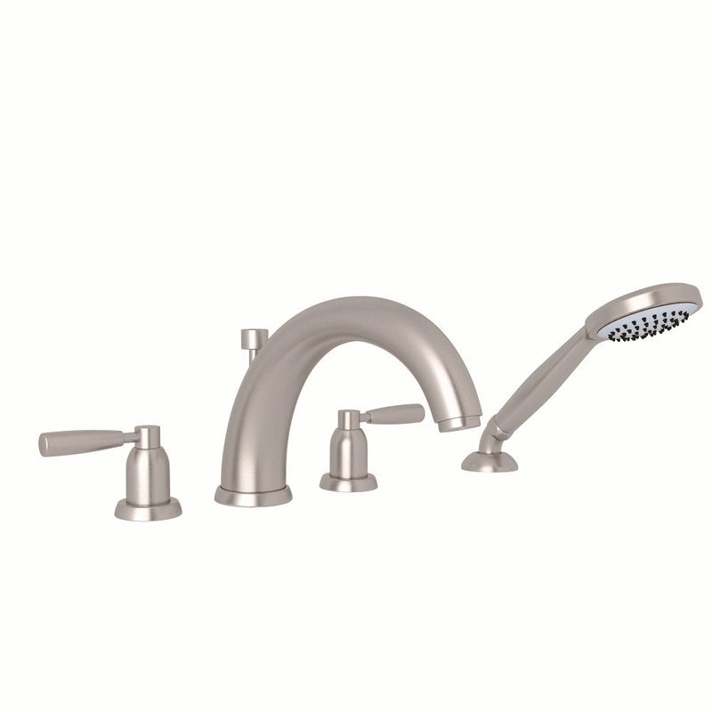 Perrin & Rowe Holborn™ 4-Hole Deck Mount Tub Filler with U-Spout