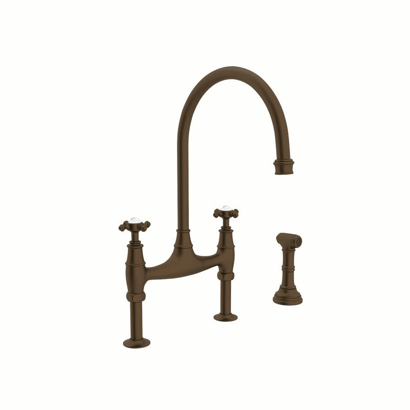 Perrin & Rowe Georgian Era™ Bridge Kitchen Faucet With Side Spray