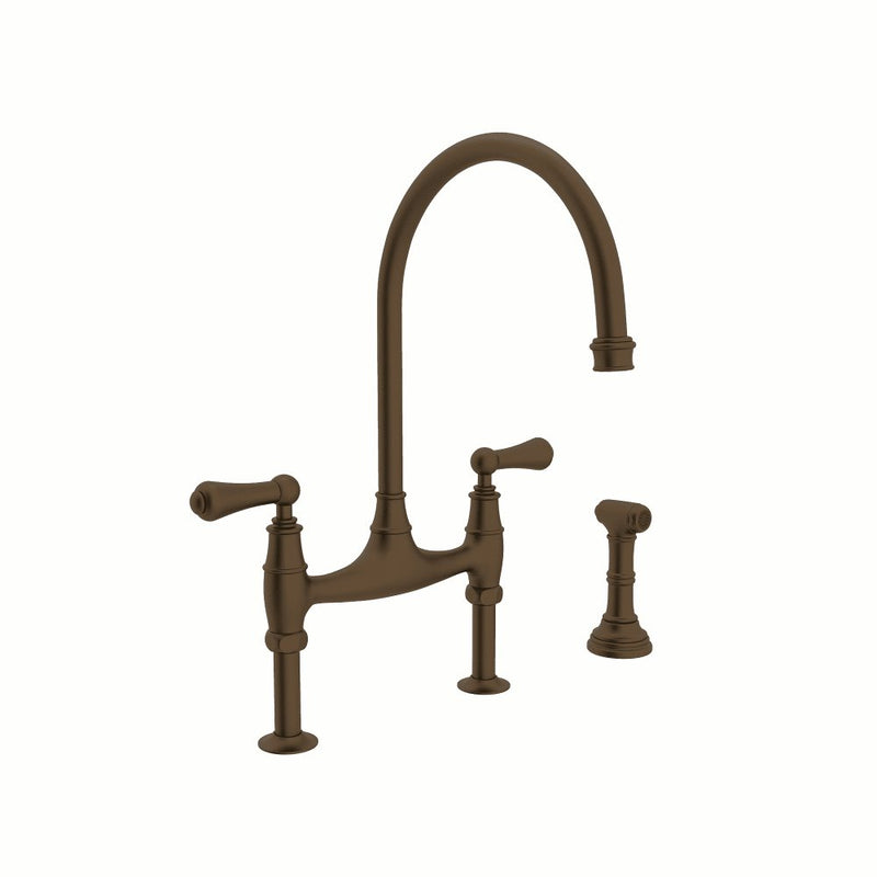 Perrin & Rowe Georgian Era™ Bridge Kitchen Faucet With Side Spray