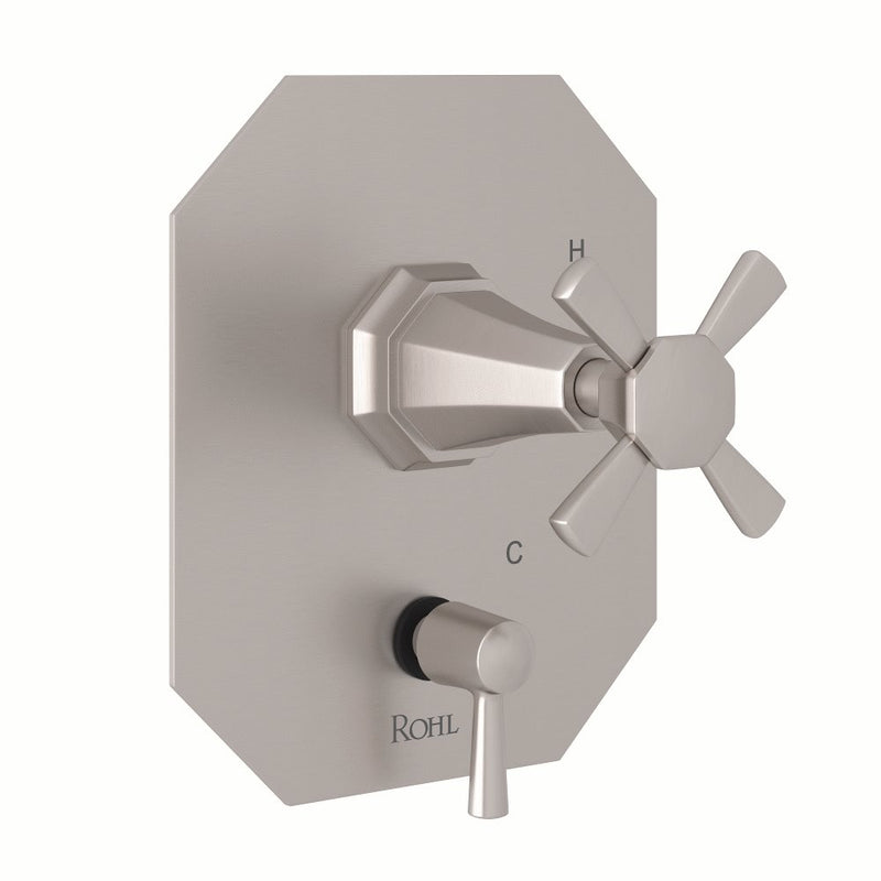 Perrin & Rowe Deco™ 1/2" Pressure Balance Trim with Diverter
