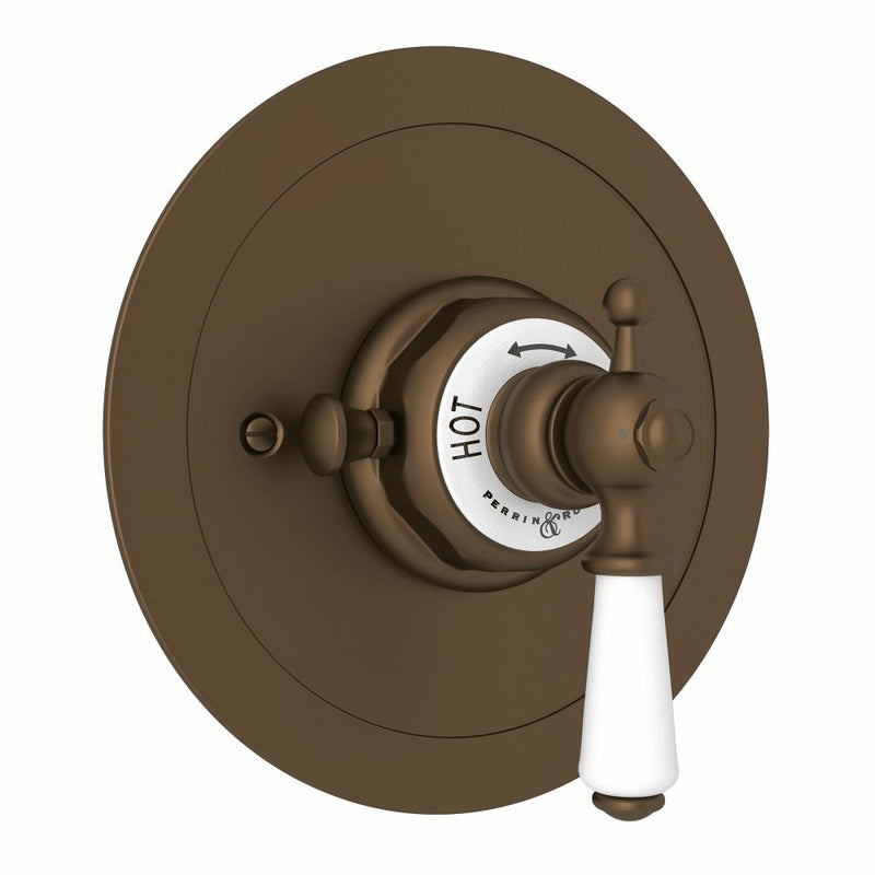 Perrin & Rowe Edwardian™ Era 3/4" Round Thermostatic Trim Without Volume Control