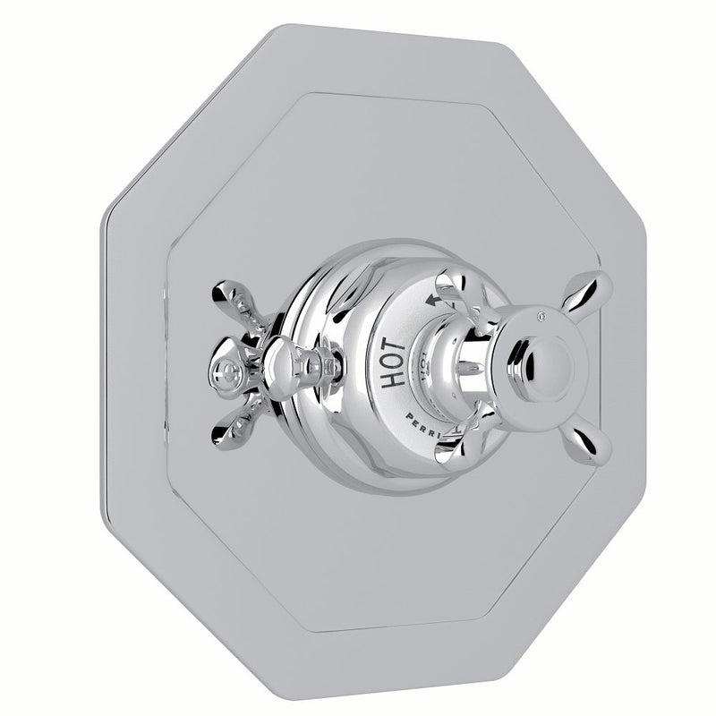 Perrin & Rowe Edwardian™ 3/4" Octagonal Thermostatic Trim Without Volume Control