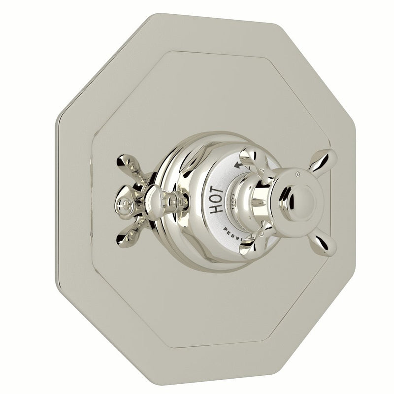 Perrin & Rowe Edwardian™ 3/4" Octagonal Thermostatic Trim Without Volume Control