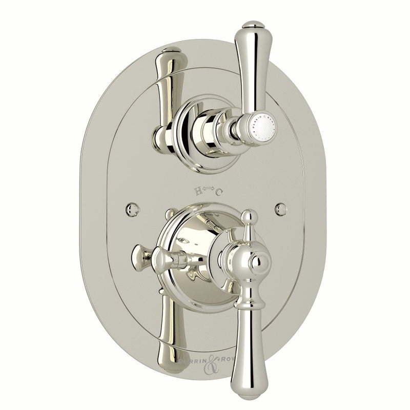 Perrin & Rowe Georgian Era™ 3/4" Oval Thermostatic Trim With Volume Control
