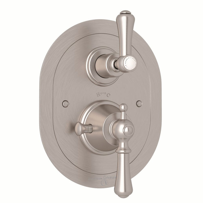 Perrin & Rowe Georgian Era™ 3/4" Oval Thermostatic Trim With Volume Control
