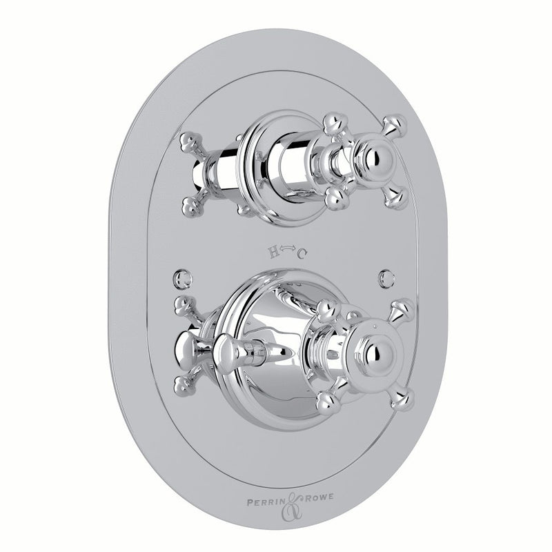Perrin & Rowe Georgian Era™ 3/4" Oval Thermostatic Trim With Volume Control