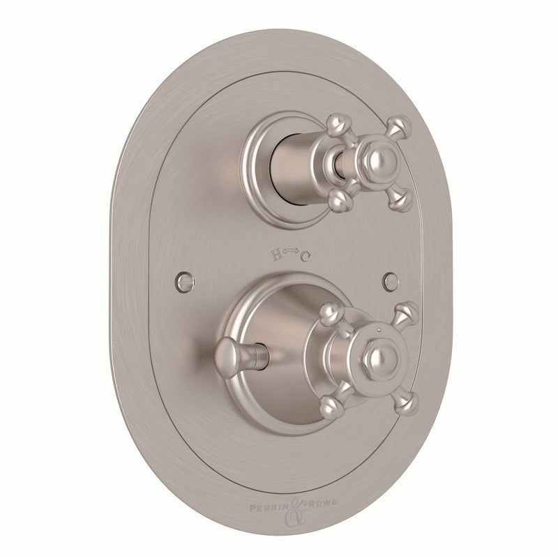 Perrin & Rowe Georgian Era™ 3/4" Oval Thermostatic Trim With Volume Control