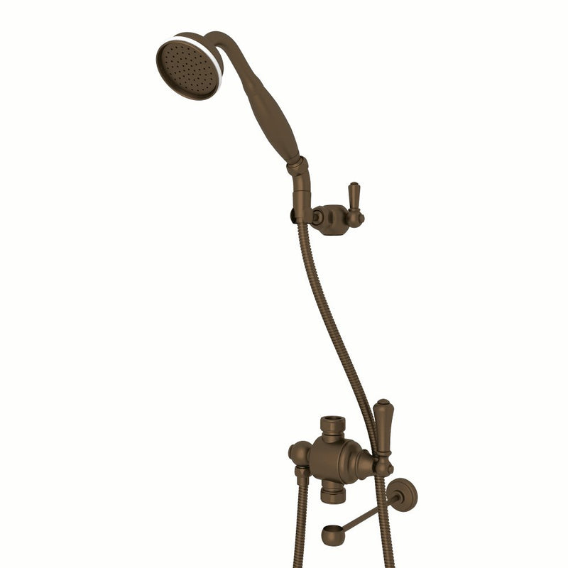 Perrin & Rowe Riser Diverter With Handshower, Hose, And Parking Bracket