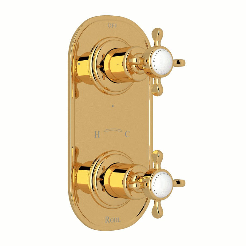 Perrin & Rowe Edwardian™ 1/2" Thermostatic Trim with Diverter