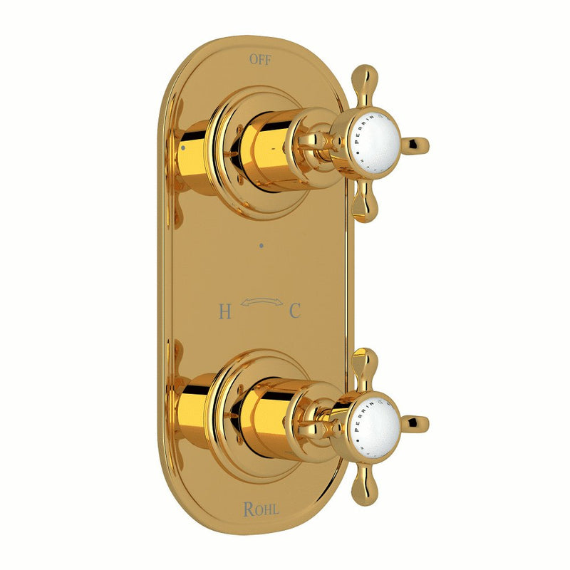 Perrin & Rowe Edwardian™ 1/2" Thermostatic Trim with Diverter