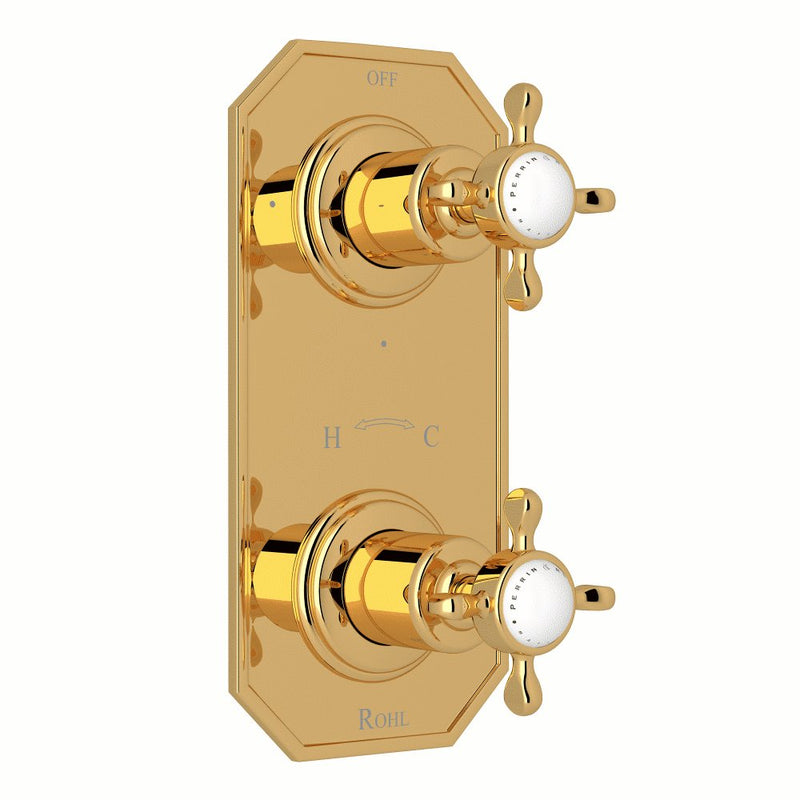 Perrin & Rowe Edwardian™ 1/2" Thermostatic Trim with Diverter