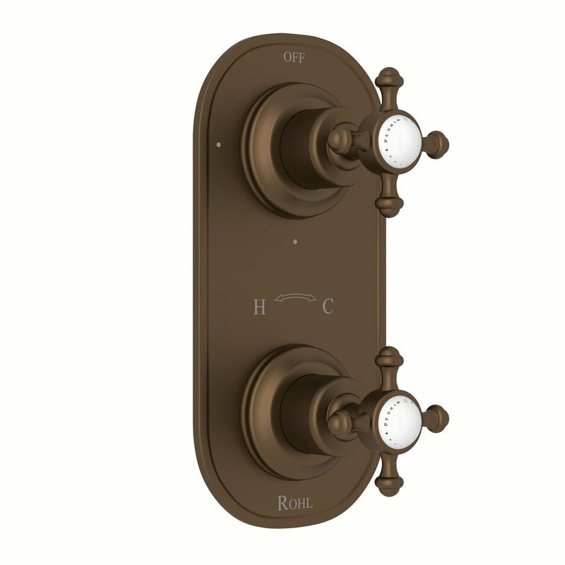 Perrin & Rowe Georgian Era™ 1/2" Thermostatic Trim with Diverter
