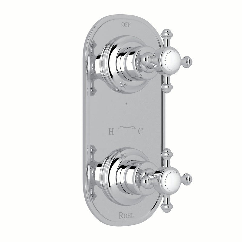 Perrin & Rowe Georgian Era™ 1/2" Thermostatic Trim with Diverter