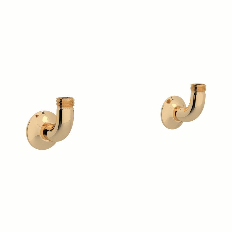 Perrin & Rowe Georgian Era™ Bridge Kitchen Faucet Wall Unions