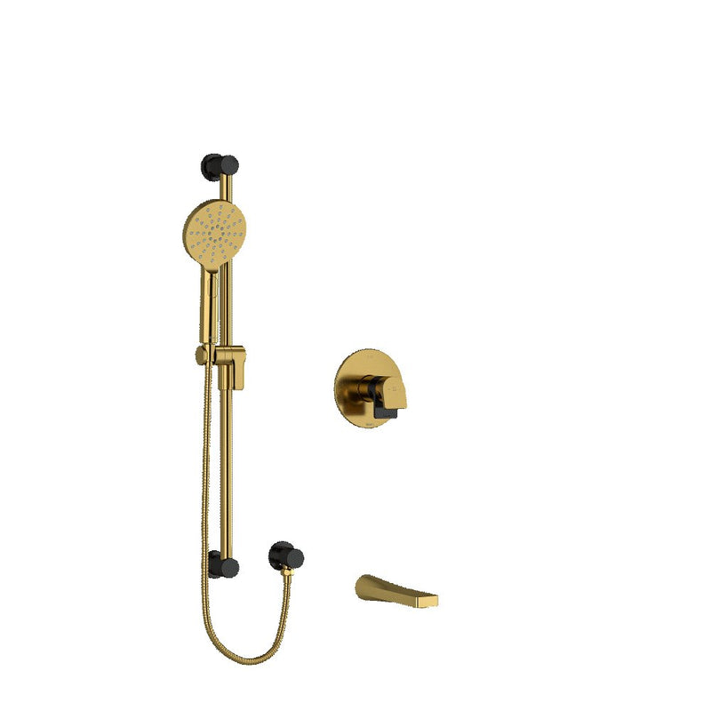 Riobel Ode 2-Way Shower System Trim with Spout and Hand Shower Rail  TKIT1244OD