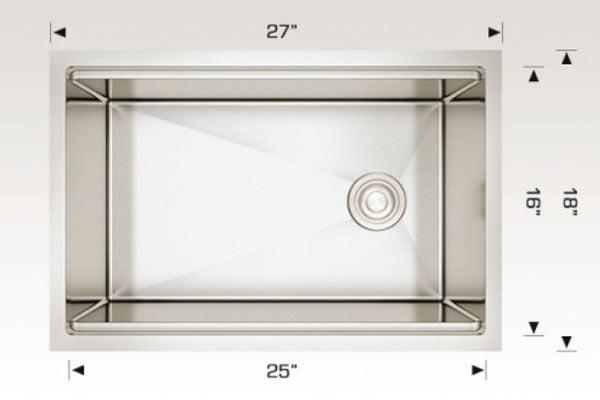 Bosco 201827 Titanium Series Plus Stainless Steel Kitchen Sink