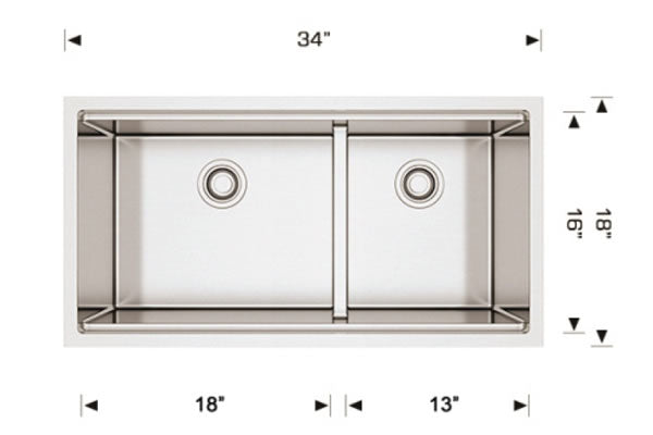 Bosco 201834 Titanium Series Plus Stainless Steel Kitchen Sink