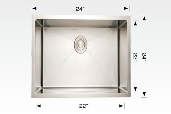Bosco 202231 Utilities Series Stainless Steel Kitchen Sink