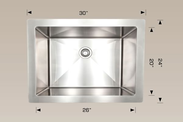Bosco 202232 Utilities Series Stainless Steel Kitchen Sink