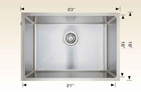 Bosco 202305 Universal Design Stainless Steel Laundry Sink