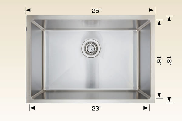 Bosco 202505 Universal Design Stainless Steel Laundry Sink