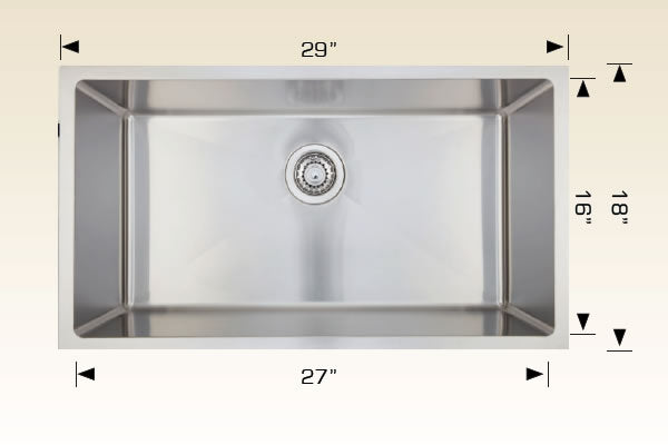 Bosco 202705 Universal Design Stainless Steel Laundry Sink