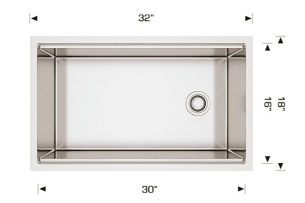 Bosco 203218 Titanium Series Plus Stainless Steel Kitchen Sink
