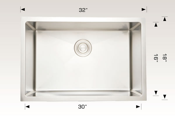 Bosco 203313 Diamond Series Stainless Steel Kitchen Sink