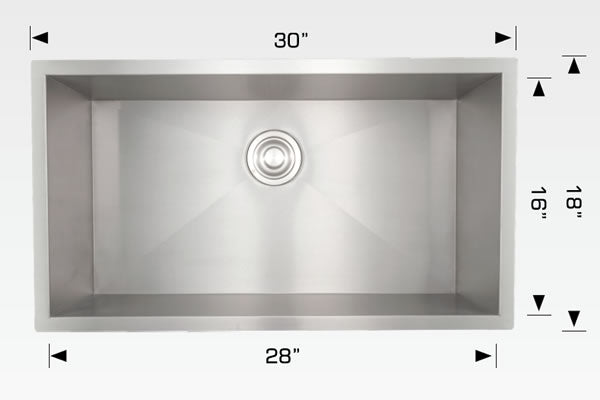 Bosco 203329 Elegant Series Stainless Steel Kitchen Sink