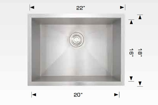 Bosco 203333 Elegant Series Stainless Steel Kitchen Sink