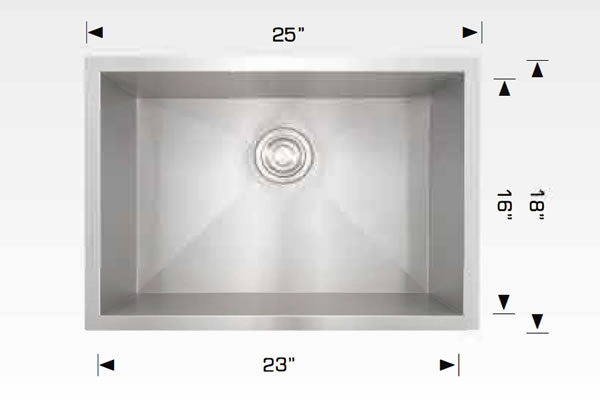 Bosco 203334 Elegant Series Stainless Steel Kitchen Sink