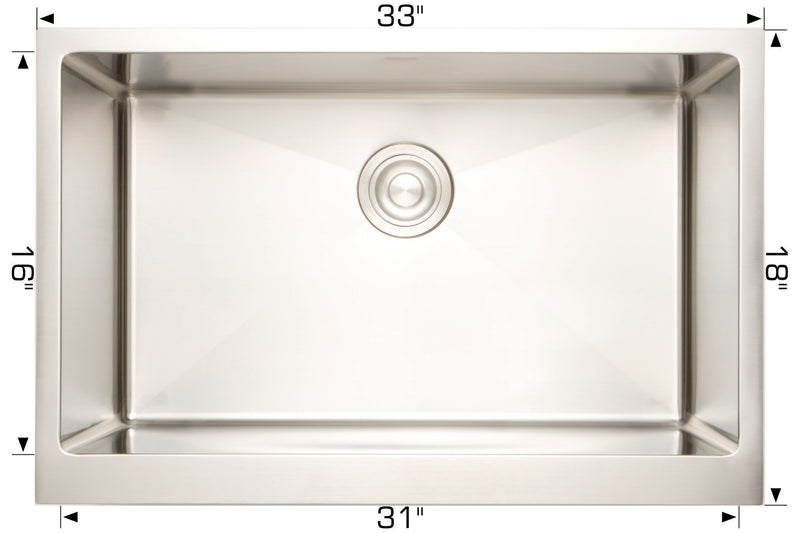 Bosco 203336 Titanium Series Stainless Steel Kitchen Sink