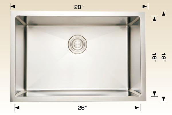 Bosco 203338 Titanium Series Stainless Steel Kitchen Sink