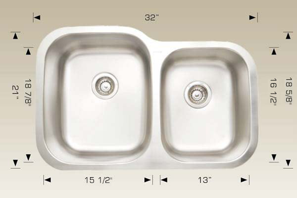 Bosco 207002 Super Series Stainless Steel Kitchen Sink