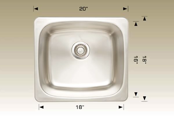 Bosco 207004 Super Series Stainless Steel Kitchen Sink